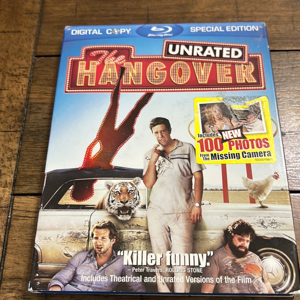 The Hangover Unrated! Blue ray!